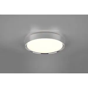 Luminosa Clarimo Modern Bathroom Ceiling Light Chrome 3000K IP44 - UK Stock