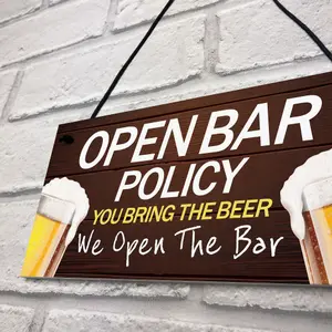 Funny Bar Sign Man Cave Pub Bar Sign Hanging Sign Gift For Him Gift