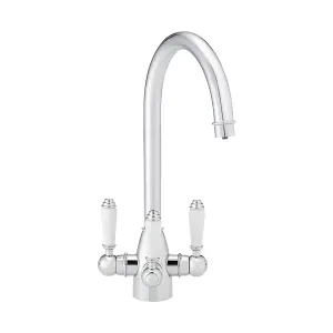 ENKI Valencia Chrome Ceramic Lever Mixer Tap for Kitchen Sink