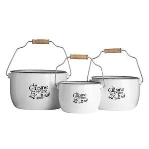 Maison by Premier La Cuisine De Mere Set of 3 Storage Pots