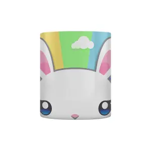 Inquisitive Creatures Kawaii Bunny Mug Multicoloured (One Size)