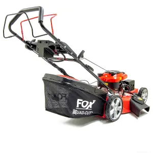 Petrol Lawn Mower Wolf Fox 4 Blades 560E 22" 56cm Electric Start Self Propelled