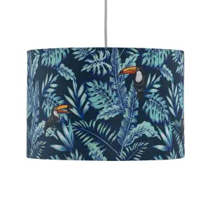 First Choice Lighting Toucan Velvet Toucan Design 30cm Pendant or Table Lamp Shade