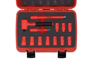 Laser Tools 8799 VDE Insulated Socket Set 1/4"D 13pc