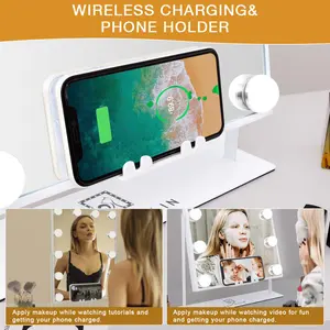 Moreen Bluetooth LED Mirror 47cm x 36.5cm 