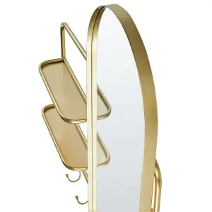 Beliani Modern Wall Mirror BRION Metal Gold