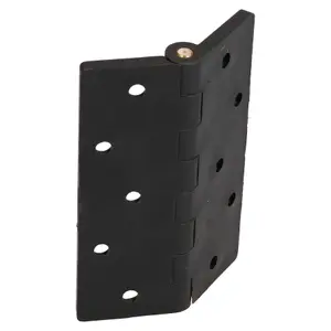 Black Reinforced Nylon Plastic Hinge 67x102mm Italian Made Industrial Quality 4PK