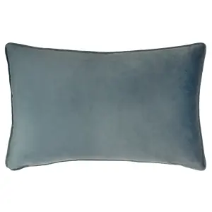 Wylder Wild Garden Leaping Hare Velvet Piped Feather Rich Cushion