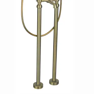 ENKI Antique Brass Brass Bath Mixer Tap Standpipes P11