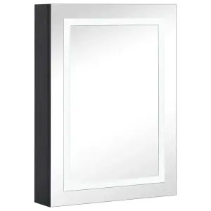 Berkfield LED Bathroom Mirror Cabinet 50x13x70 cm