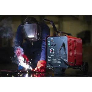 150A Gas / No-Gas MIG Welder - 1.8m Earth Cable - Non-Live Torch - 230V Supply