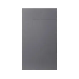 GoodHome Stevia Gloss anthracite 4 drawer front, Pack of 1 (H)715mm (W)497mm (T)18mm