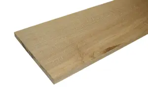 Natural Square edge Oak Furniture board, (L)1.2m (W)200mm-300mm (T)25mm