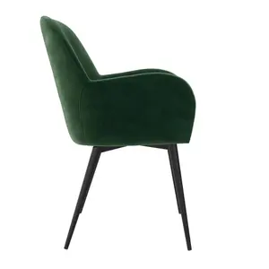 Fitz Dining Chair in Velvet Green