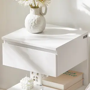 Irasville 1 Drawer Bedside Table White