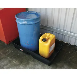 60L Spill Tray - Suitable for Storing 2 x 45L Drums - High-Density PE Plastic