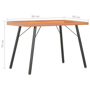 Berkfield Desk Brown 90x50x79 cm