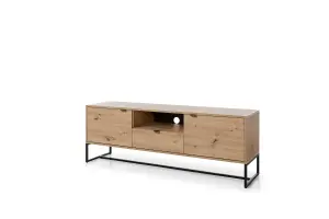 Amber Collection TV Stand 153cm in Oak