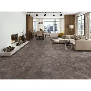 Donatellio Sombre Charcoal Matt Stone Effect 100mm x 100mm Rectified Porcelain Wall & Floor Tile SAMPLE