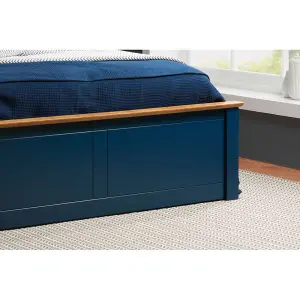 Birlea Phoenix Small Double Ottoman Bed Navy Blue