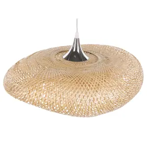 Bamboo Pendant Lamp Light Wood BOYNE Small