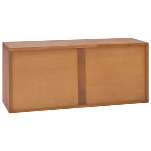 Berkfield TV Cabinet 90x30x40 cm Solid Teak Wood