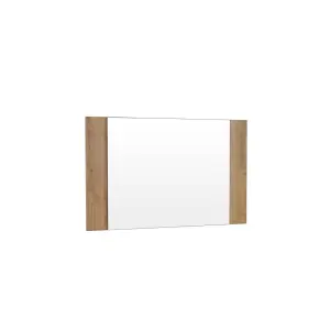 Elegant Larona 04 Hallway Mirror 840mm in Oak Riviera - Stylish Entryway Accent H500mm D20mm