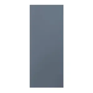 GoodHome Alisma Matt blue Slab 70:30 Tall larder Cabinet door (W)600mm (H)1467mm (T)18mm