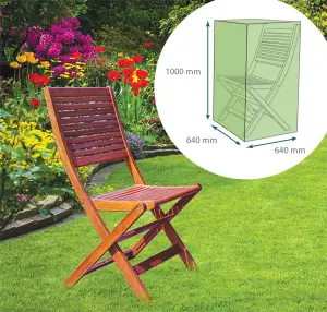 Garden Outdoor Water Resistant Staking & Reclining Garden Chair Cover in Green