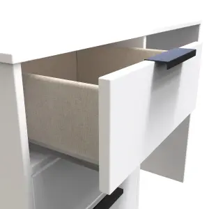 Madrid 4 Drawer Vanity in White Matt (Ready Assembled)