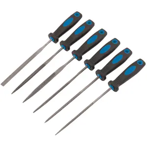 Draper Soft Grip Needle File Set, 150mm (6 Piece) 83480