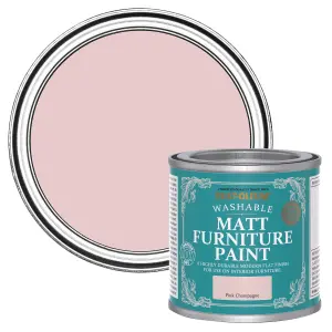 Rust-Oleum Pink Champagne Matt Multi-room Furniture paint, 125ml