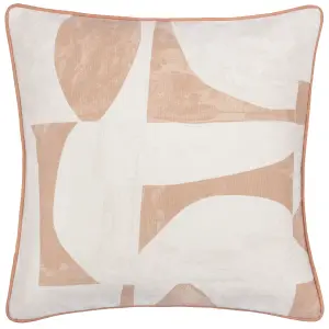 Hoem Carro Abstract Piped Feather Filled Cushion