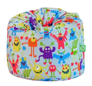 Cotton Grey Monsters Bean Bag Child Size