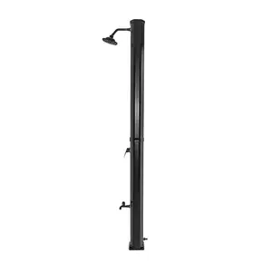 Surya Silver - Solar Garden Shower 35l Made Of Pvc. Solar Heated Shower Outdoor Shower With Steel Fittings And Swivel Shower Head. Colour Silver And Matt Black. Silver