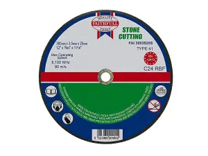 Faithfull 300mm Stone Cut Off Disc for Precision Cutting