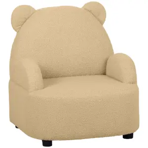 AIYAPLAY Kids Armchair, Bear Shaped Toddler Chair for Bedroom - Khaki