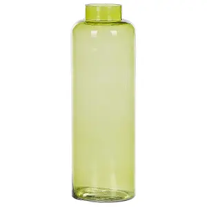 Decorative Vase MAKHANI Glass Lime Green