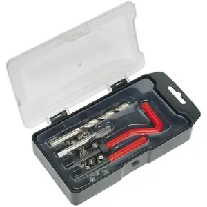 M8 x 1.25mm Thread Repair Kit with Drill Bit and Tap Tool for Metal Repair