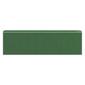 Berkfield Garden Shed Green 192x606x223 cm Galvanised Steel