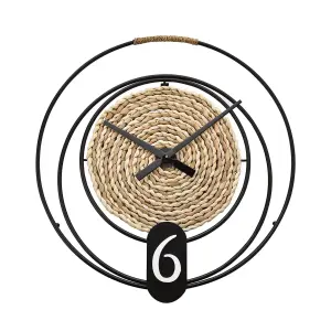 Hometime 50cm Rope Detail Wall Clock