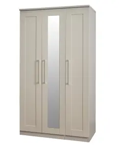 Ripon Tall Triple Mirror Wardrobe in Kashmir Ash (Ready Assembled)