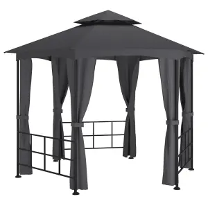 Berkfield Gazebo with Sidewalls 3.1x2.7 m Anthracite