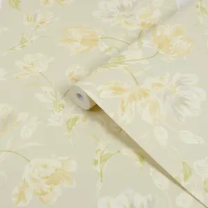 Laura Ashley Sage Gosford Smooth Wallpaper