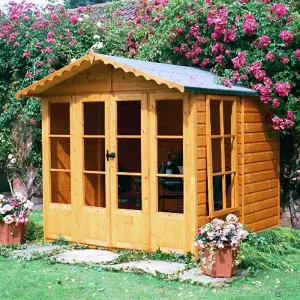 Kensington Shiplap Summerhouse Garden Sun Room Approx 7 x 7 Feet