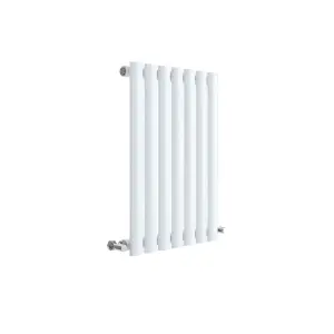 Horizontal Single Panel Radiator - 600mm x 412mm - 1034 BTU - Gloss White- Balterley