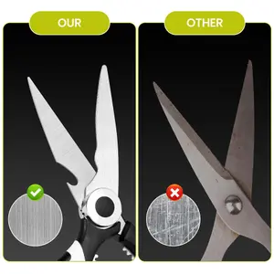 Heavy Duty Kitchen Scissors with Protective Cover Multipurpose Cooking Scissors