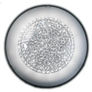 Luminosa Brill 50cm LED Patterned Glass Flush Ceiling Light, 4000K