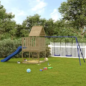 Berkfield Outdoor Playset Impregnated Wood Pine