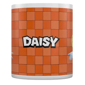 Super Mario Portrait Princess Daisy Mug White/Orange (One Size)